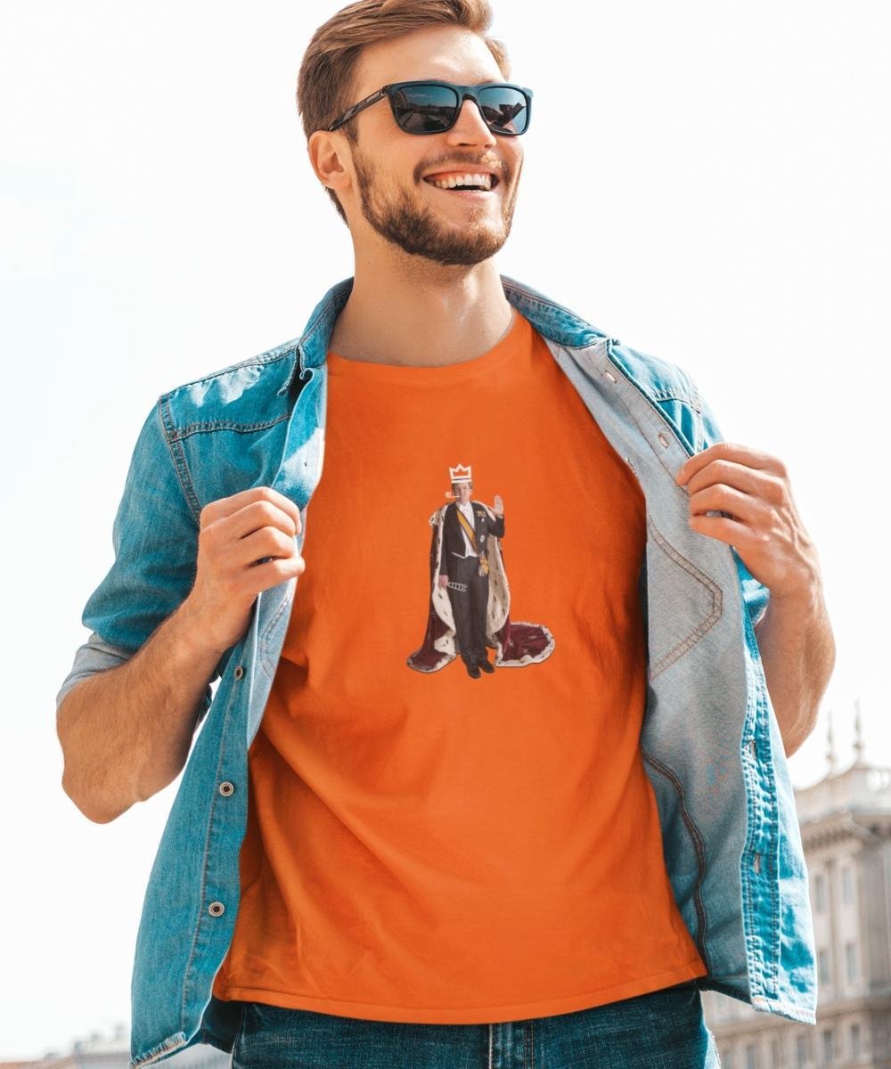Oranje Koningsdag T-Shirt Willem Alex (HEREN - MAAT L) | Oranje kleding & shirts | Feestkleding